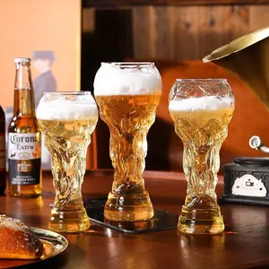 15oz/20oz/27oz Novelty Shaped Glass Tumbler, Large Capacity Party Drinking Glass, Game Night Viewing Cup, Unique Souvenir Glass, Stadium Drinkware