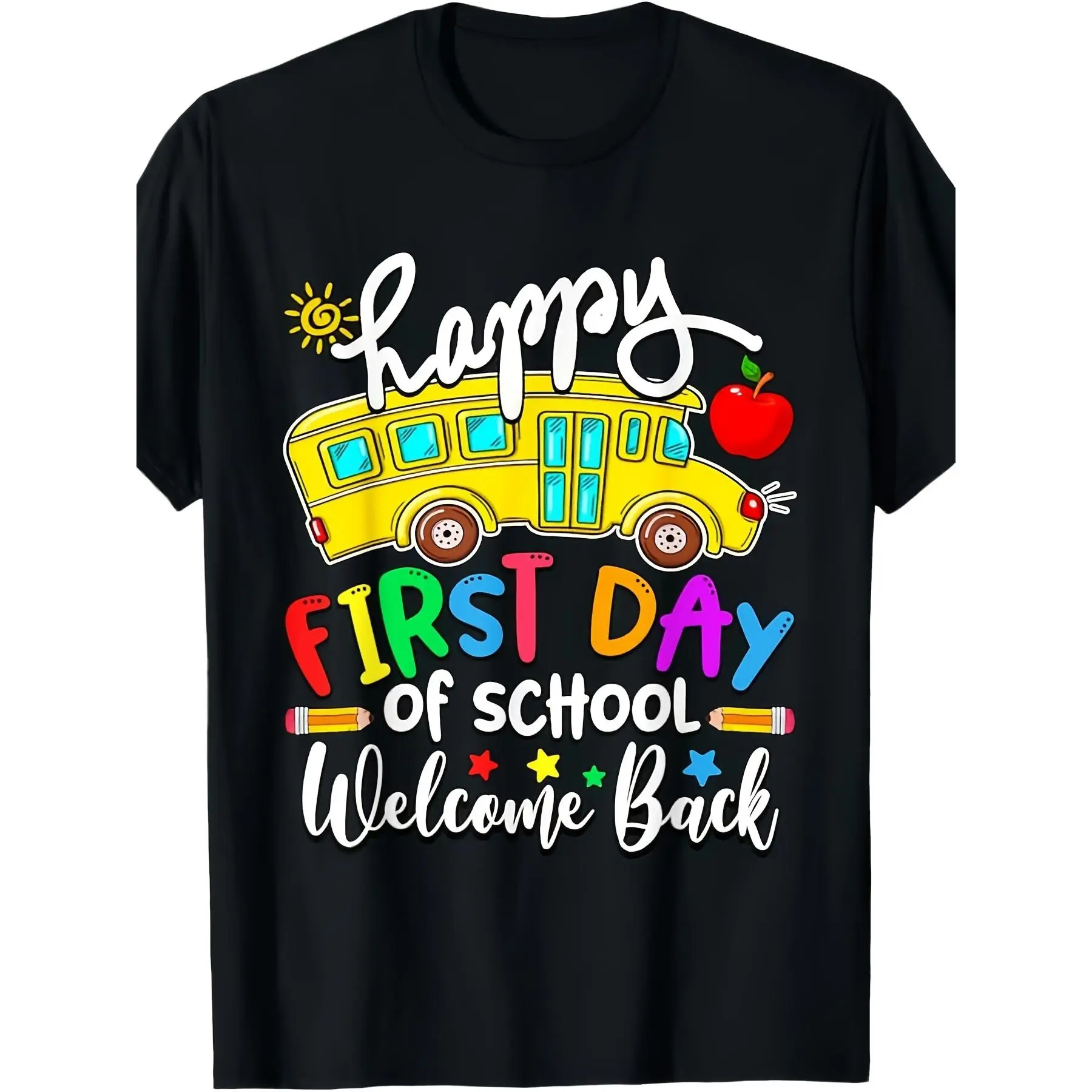 Unisex Graphic T-Shirt, Vintage Back to School Teacher Design, Casual Loose Fit Cotton Short Sleeve Top for Everyday Wear