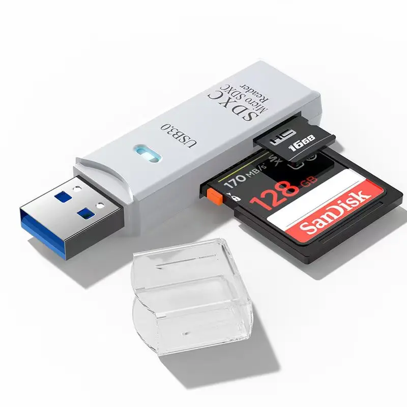 2 in 1 USB2.0/3.0 Card Reader Micro TF sd card Reader usb adapter High Speed Cardreader TF Memory card For PC Laptop Accessories