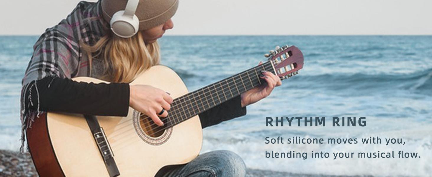 Women's Band Rings, Silicone Inner Arc Ergonomic Breathable Design with half sizes, Rubber Wedding Bands,5.5mm Wide-2mm Thick