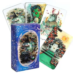 Boo Tarot by Celia Melesville, 78 Cards English Fate Divination, Beginner Oracle Cards, Party Table Board Game, Easter Christmas Halloween Gift