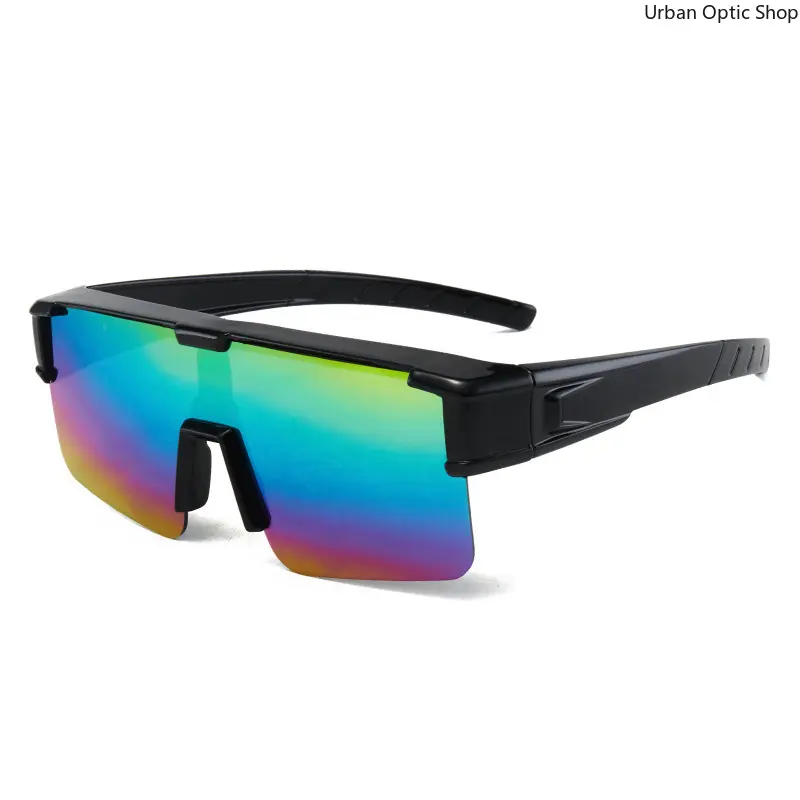 XUH Polarised Lens Fit-Over Sunglasses, UV400 Mirrored Nylon Wrap-Around Shades for Drivers, Multi-Sports Triangle Balance Comfort Eyewear (Sunglasses Over Glasses for Cycling),summer outifit,travel essentials