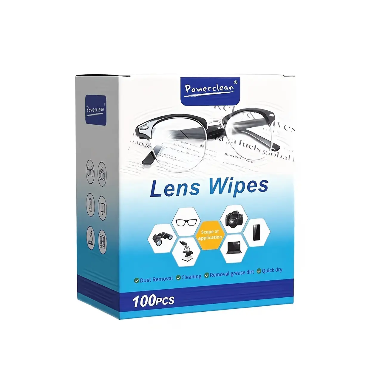 100pcs Anti-Fog Microfiber Lens Cleaning Wipes - Dual-Sided Texture, Gentle Scratch-Free, Quick-Drying, Enhanced Dirt Removal for Glasses/Phone Screens, Camera Lenses, Microfiber Cloth, Textured Sides