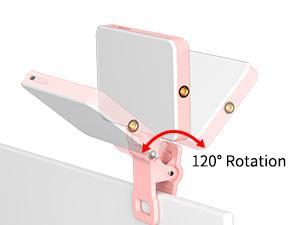 Newmowa Rechargeable Selfie Light - Portable Clip on Video Light for Phone/Laptop/Camera with Smart Light Sensor,3 Light Mode, Phone Light for Selfie/Makeup/Video Conference/TikTok  Selfie LED Light phone selfie camara light Cellphone Smartphone