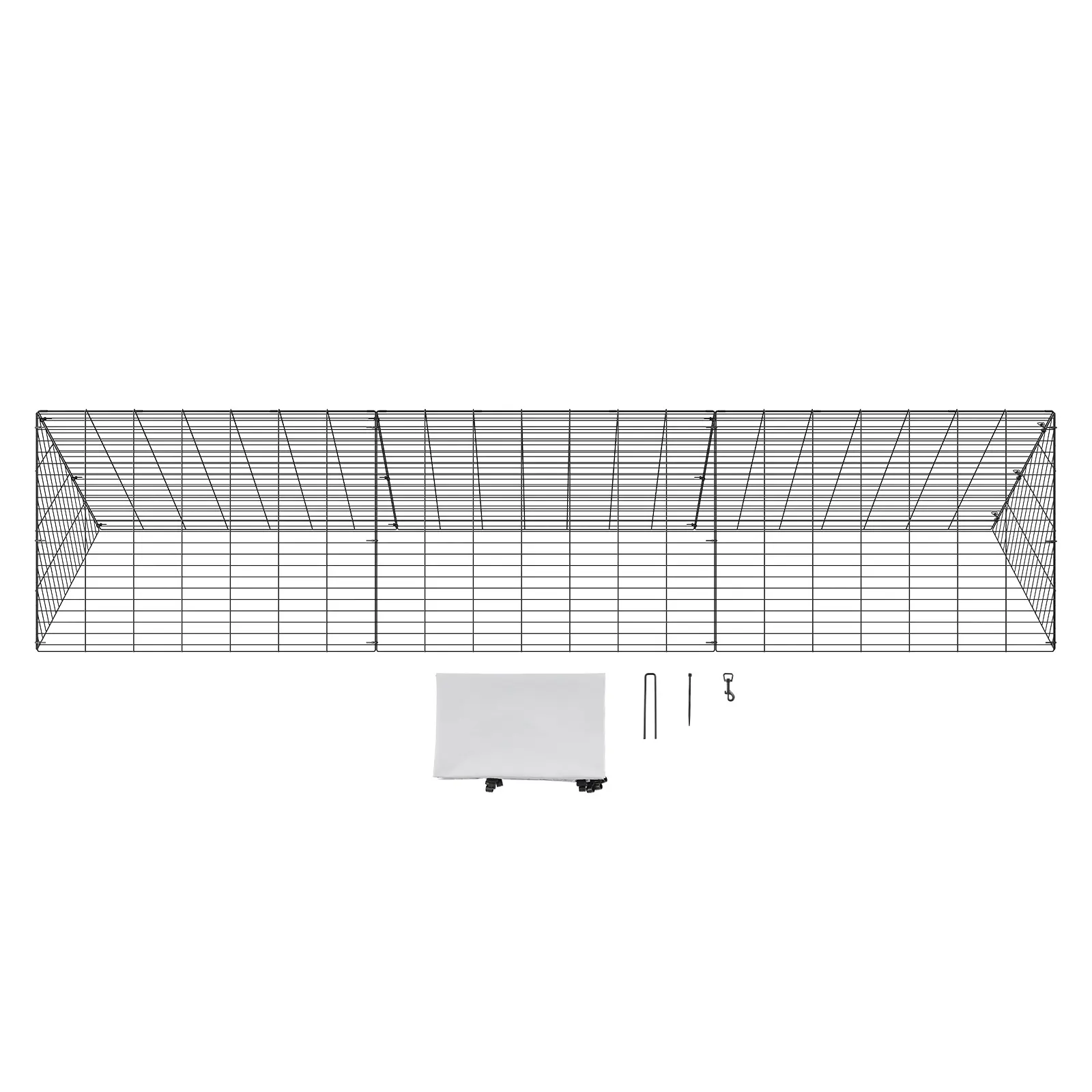 Chicken Tunnels, Chicken Coop Run, Q195 Construction, Portable & Large Activity Area
