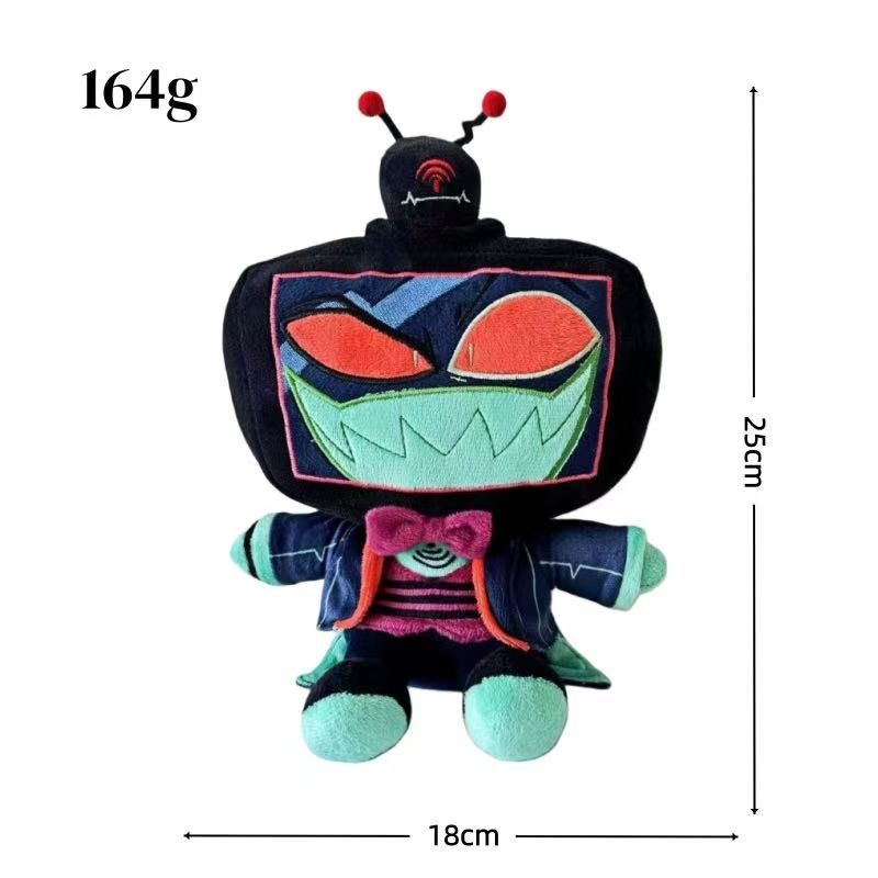 Funny Hazbin Hotel S2 Vox Plushie Toys Game Evil Boss Stuffed Doll Collectible Birthday Gifts Toys Room Decor