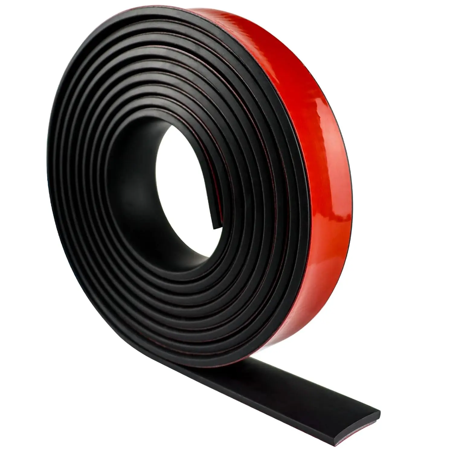 Self Adhesive Neoprene Rubber Strips Solid Rubber Sheets with Adhesive Backing for DIY Gaskets Crafts Pads Seals Warehouse Flooring, 1" Wide x 1/8" Thick x 20' Long