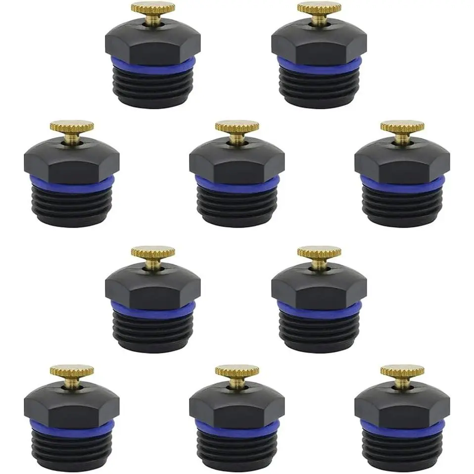 9 count Garden Misting Nozzles 1/2" Adjustable Garden Lawn Water  Misting Nozzle 360-rotating Agricultural Lawn Watering atomizing Greenhouse  Irrigation atomizing  Sprinkler