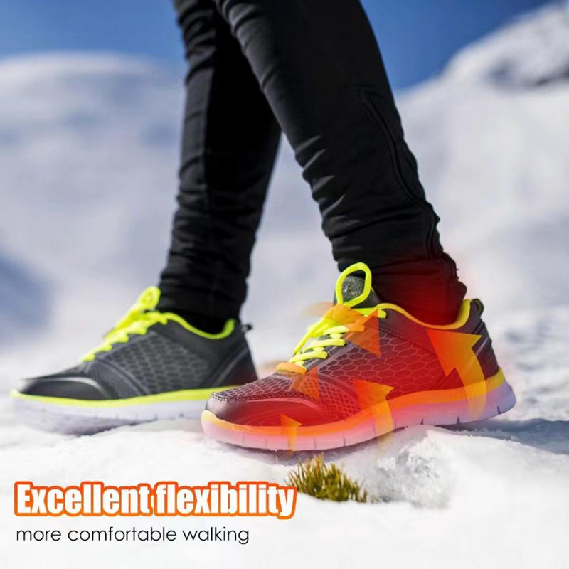Remote control three-speed electric heating insole USB charging heating insole winter ski warm insole foot warm treasure Black Remote control three-speed electric heating insole USB charging heating insole winter ski warm insole foot warm treasure Black