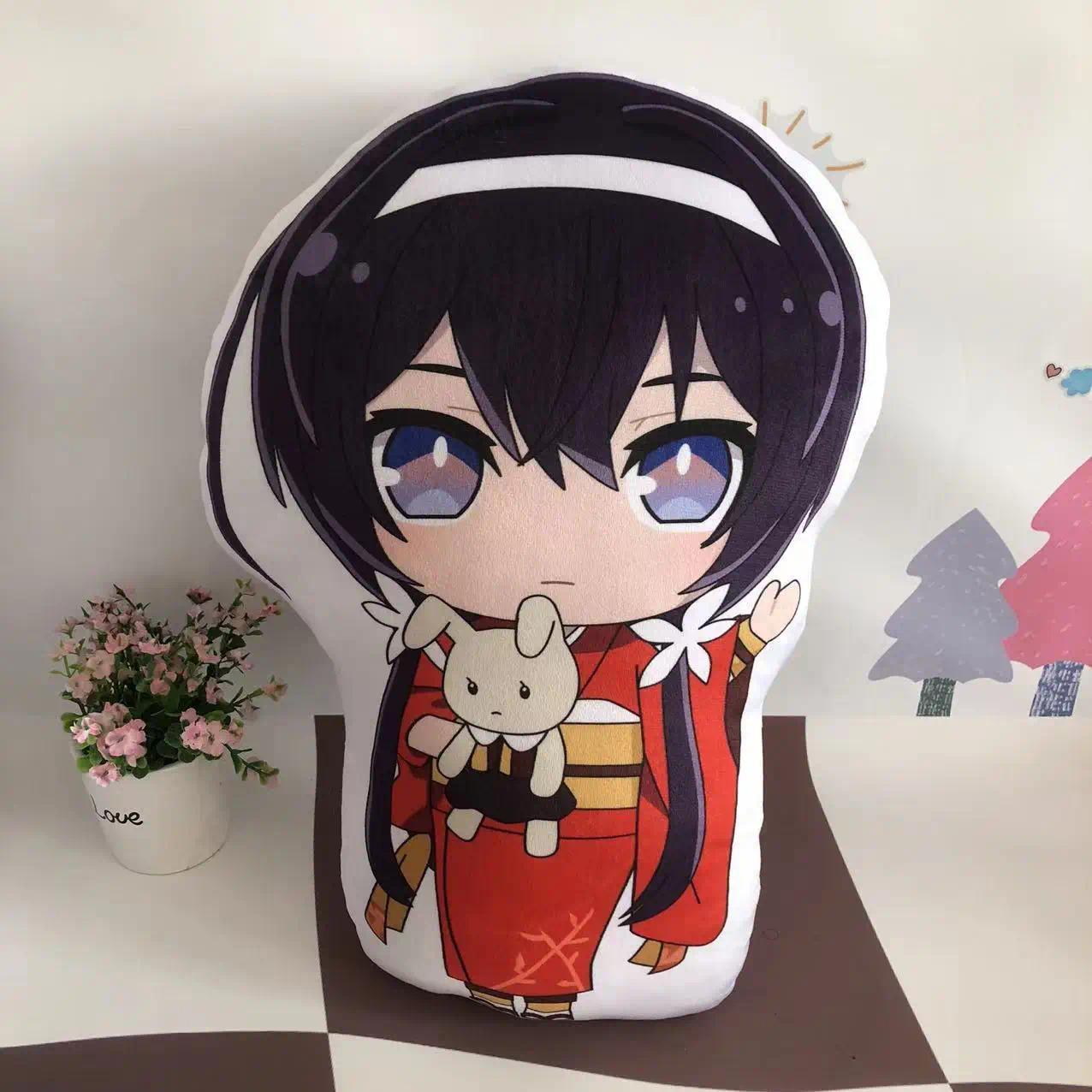 10cm Bungou Stray Dogs Dazai Osamu Nakahara Anime Figures Stuffed Plush Toy Doll Christmas Gifts Cosplay Kids