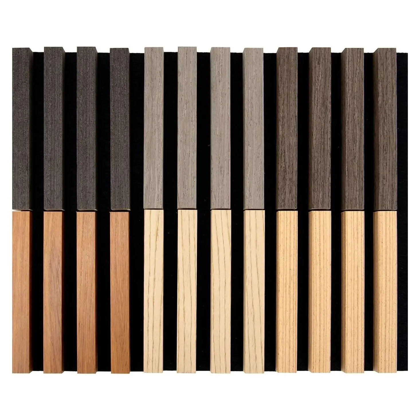 Soundproof Wood Slat Wall Panel, 6 x 4.7 in, 6 Sample Packs - 6 Colors | Noise Reducing, Durable, Sustainable, Moisture Resistant, Easy Mounting, Low Maintenance, Long Lasting, Home Decor, Office UseGift