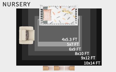 FAMVAL Large Size Plush Rugs Big Fluffy Area Rug Non-slip Soft Shaggy Carpet Mats for Livingroom Bedroom Nursery Home Decor Light Gray Lantern Christmas gifts