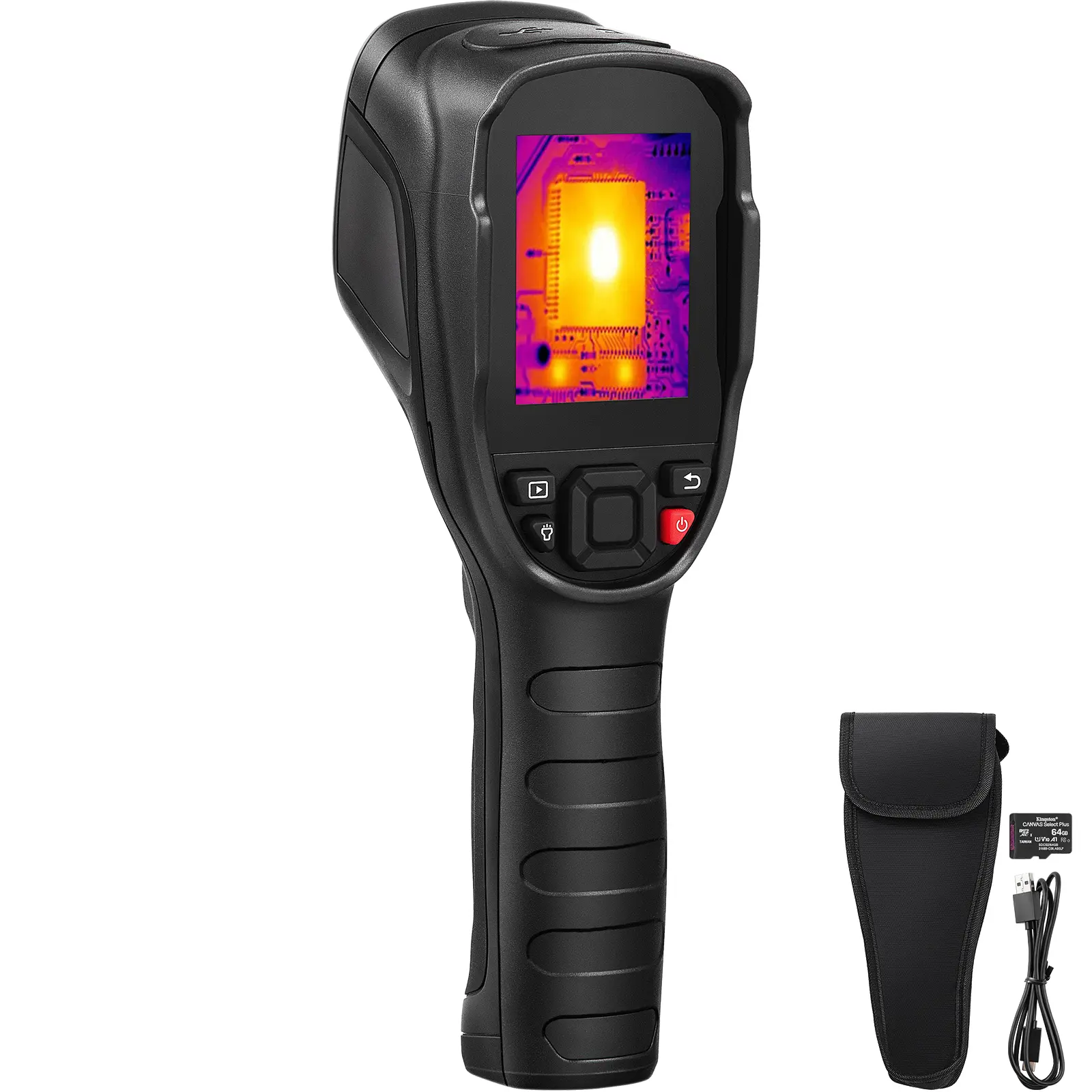 Thermal Imaging Camera, X Pixels Super Resolution with 2mp Visual Camera, IP54-Rated Protection, -4 to 1022°F (-20 to 550°C) Temperature, Pinpoint Problems with Ease