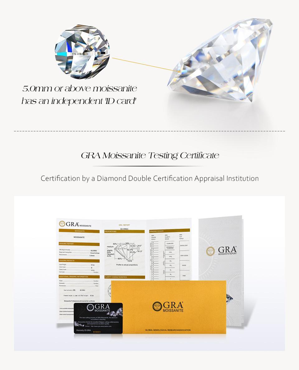 Fashionable Simple Design D Color VVS1 Fine Jewelry Moissanite Ring Wedding Celebration Daily Wear Replacement Ring Anniversary Gift R257