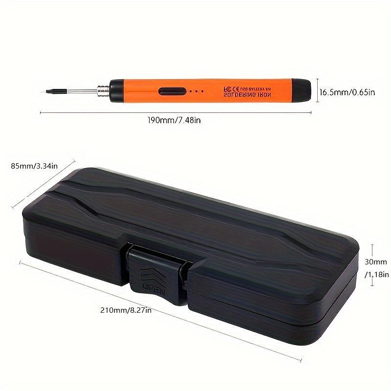 USB Or Battery Dual-use Soldering Iron, 3-speed Temperature Adjustable Soldering Iron with Storage Box, Soldering Iron Tool Kit for Home & Office
