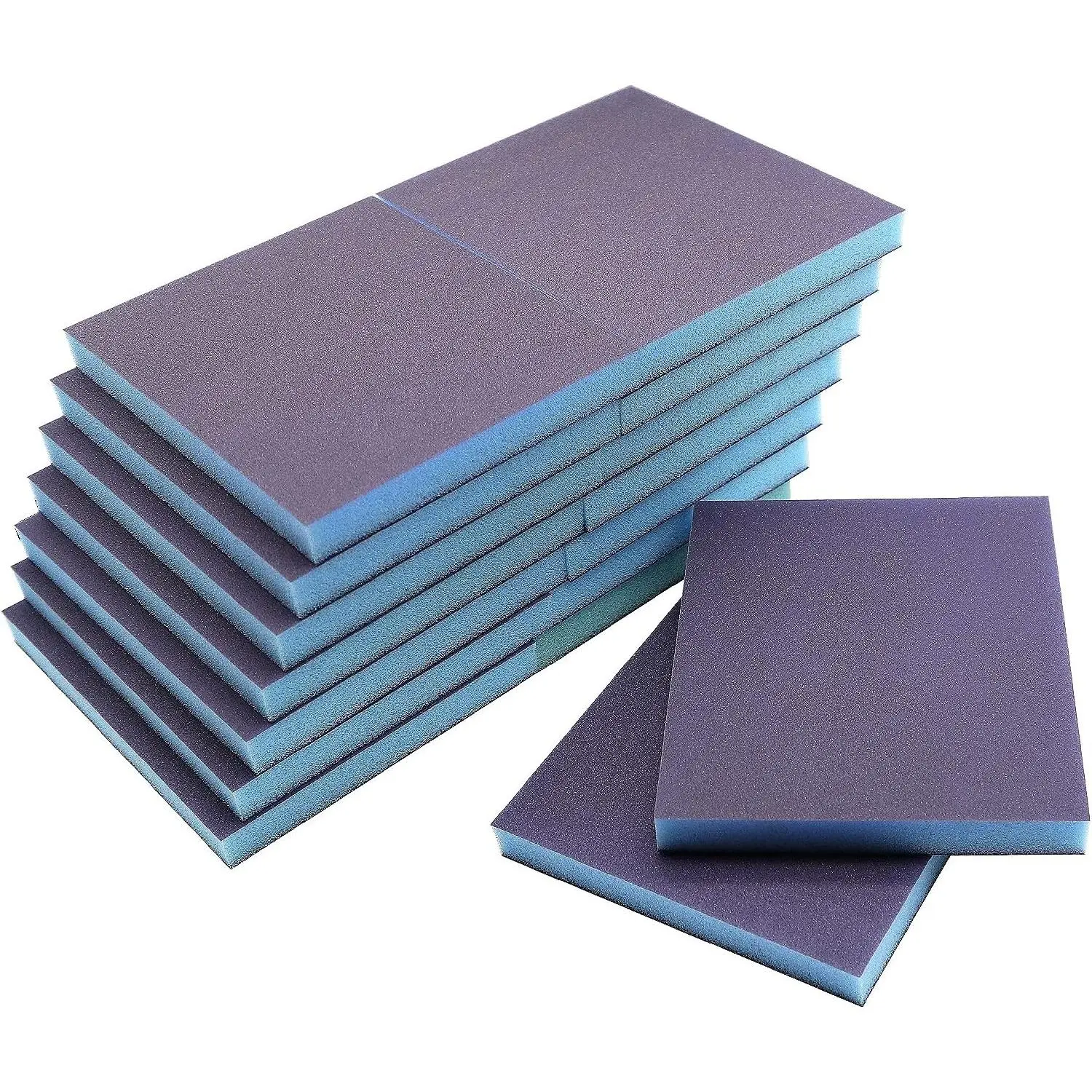 16Pcs 220 Grit Sanding Sponge, Sanding Blocks Washable and Reusable, Wet Dry Sandpaper Sponge for Wood Metal FurniturePaint and Drywall