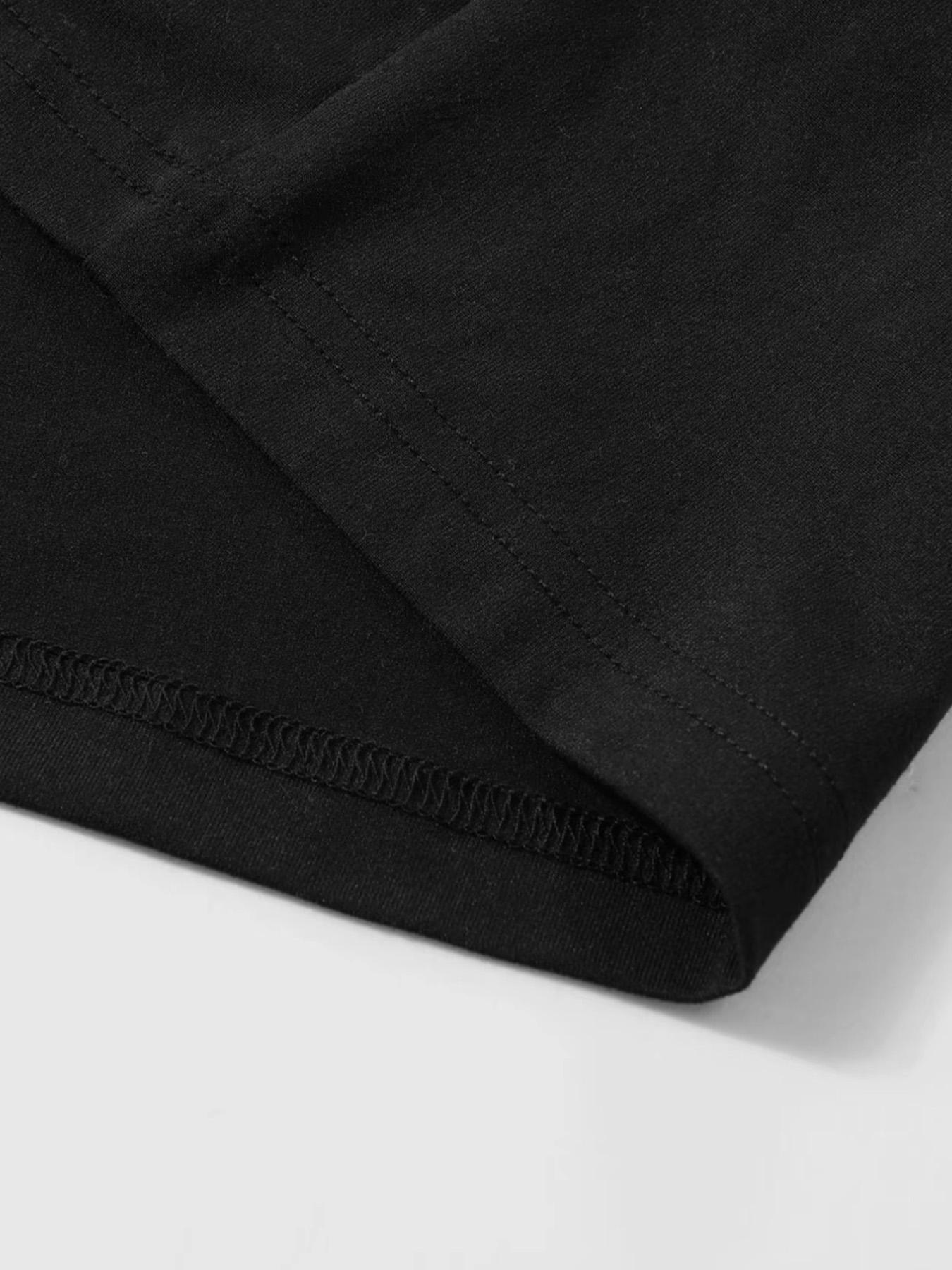 Trendy Short Sleeve & Patchwork Long Sleeve Tee Set, Street Style Fashion, Unique Layered Design, Perfect for Trendsetters