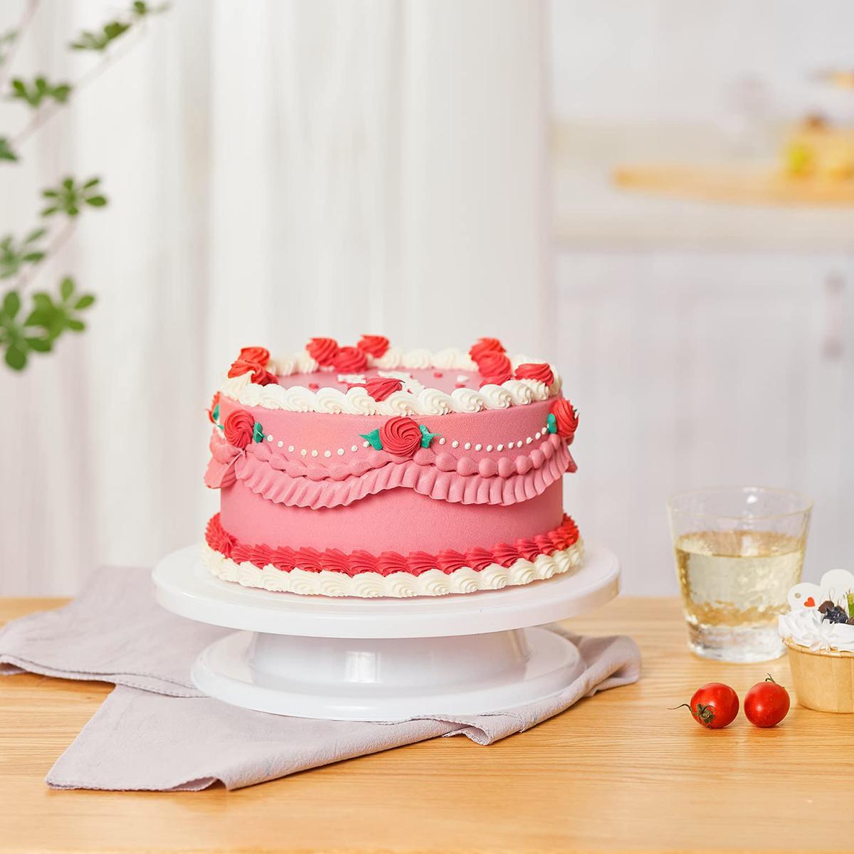 Cake Decorating Stand, 1 Count Household Kitchen Baking Cake Stand, Rotatable Cake Decorating Stand, Home Kitchen Tool