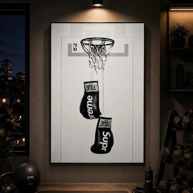 Hypebeast Boxing Poster, Black and White Poster, Gift Poster, Sport Poster, Boxing Wall Art, Gym Wall Decor, Man Cave Decor, Sports Wall Art, Boxing Gym Decor, Athletic Wall Decor, Fitness Room Decor, Boxer Gift