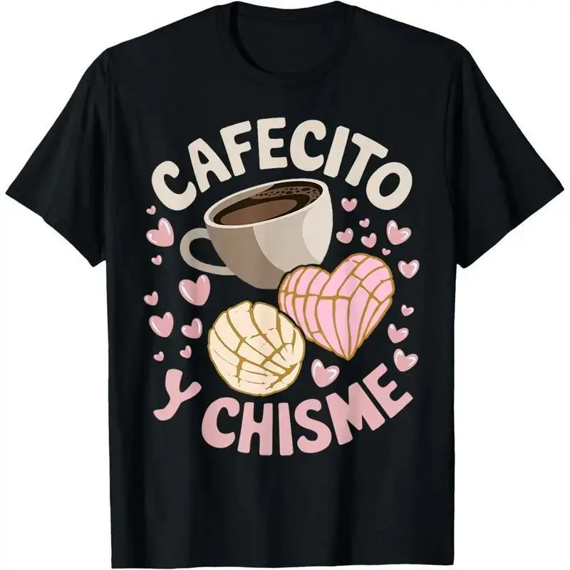 Unisex 100% Cotton Classic Fit Short Sleeve Casual Sports Top, Latina Mexican Concha Sweet Bread Graphic T-Shirt, Basic Animal Print Tee