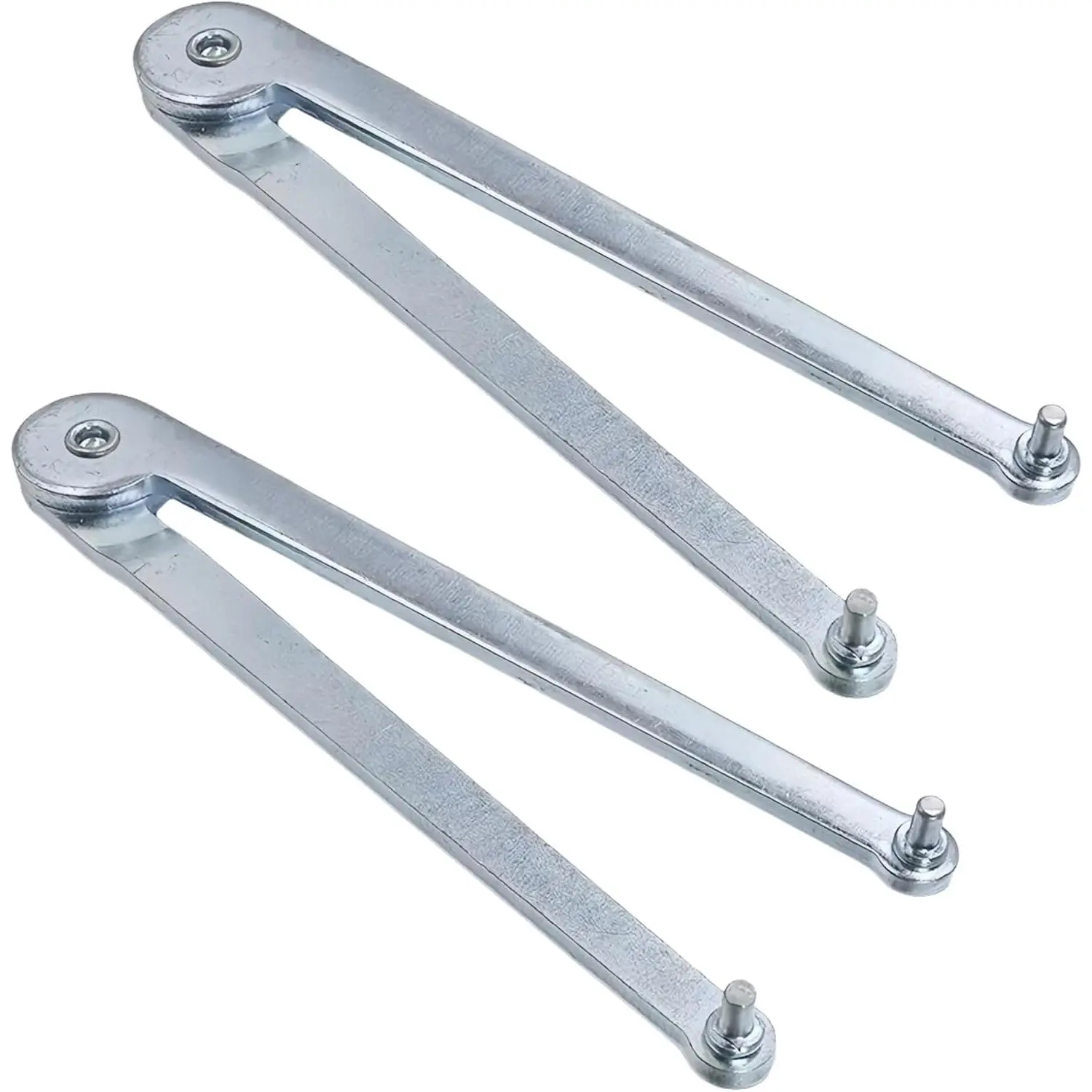 Adjustable Angle  Wrench, Pin Spanner Lock Nut Tool ﻿2Pcs | Adjustable wrench,Replacing Backing Pads and Round Nuts with Drilled Holes  Grinders(2Pack)
