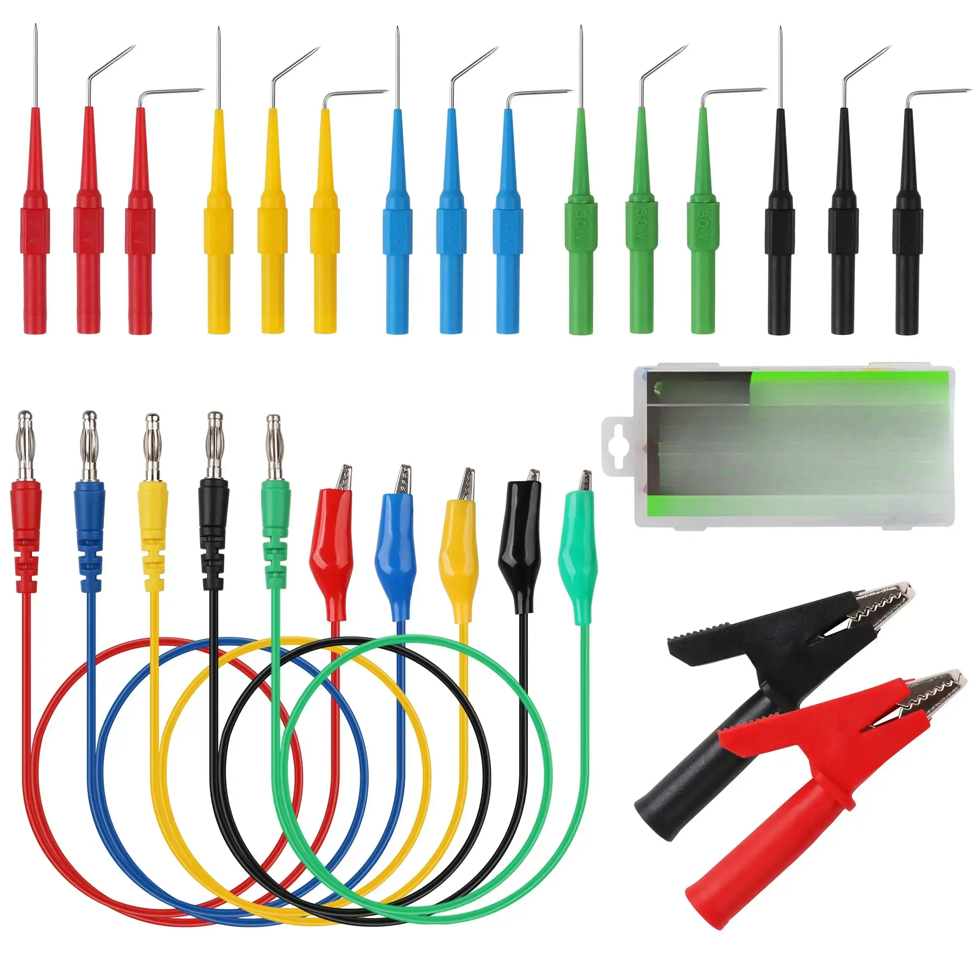 22PCS Back Probe Kit, Back Probe Pin Kit hand tool accessory impact coupler tool kit cool mechanic