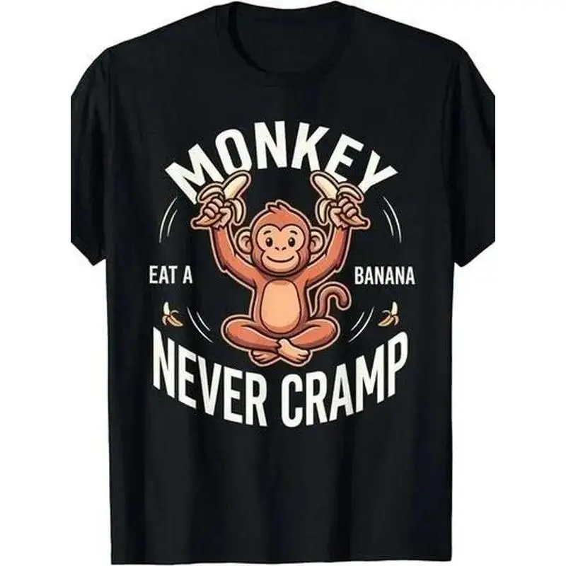 Funny Monkey Banana T-Shirt - Cute Animal Graphic Tee for Men & Women's Clothing