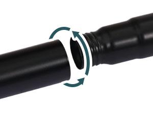 H.VERSAILTEX Curtain Rods for Windows Adjustable Length 1 Inch Diameter Bedroom, Kitchen, Living Room Curtain Rod with Classic Round End Caps