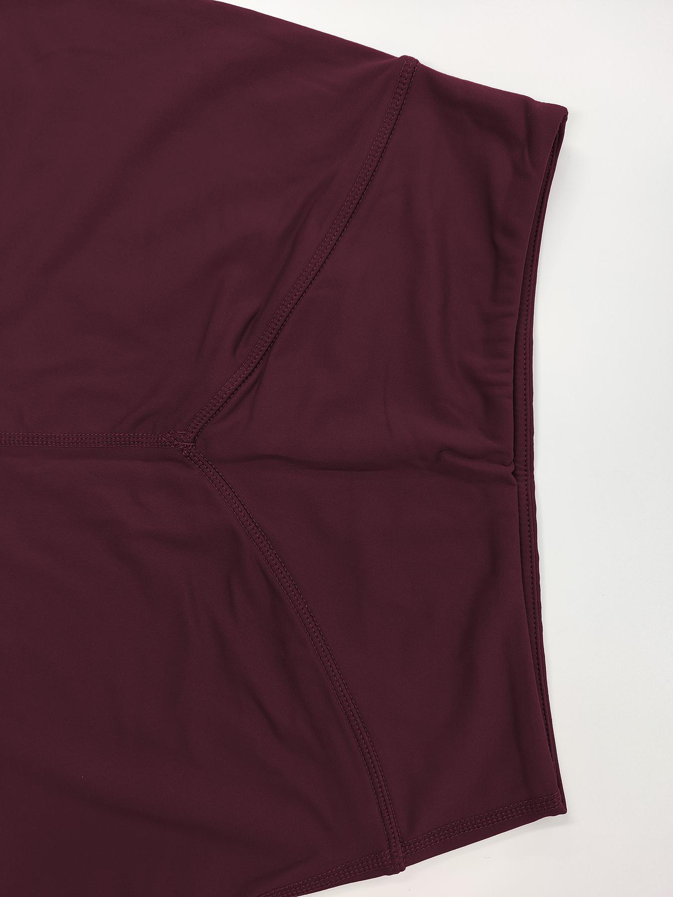 Sodalemon Women's Solid High Waist Gym Shorts, Casual Comfy Breathable Skinny Shorts for Yoga Gym Workout Running, Ladies Sportswear for All Seasons