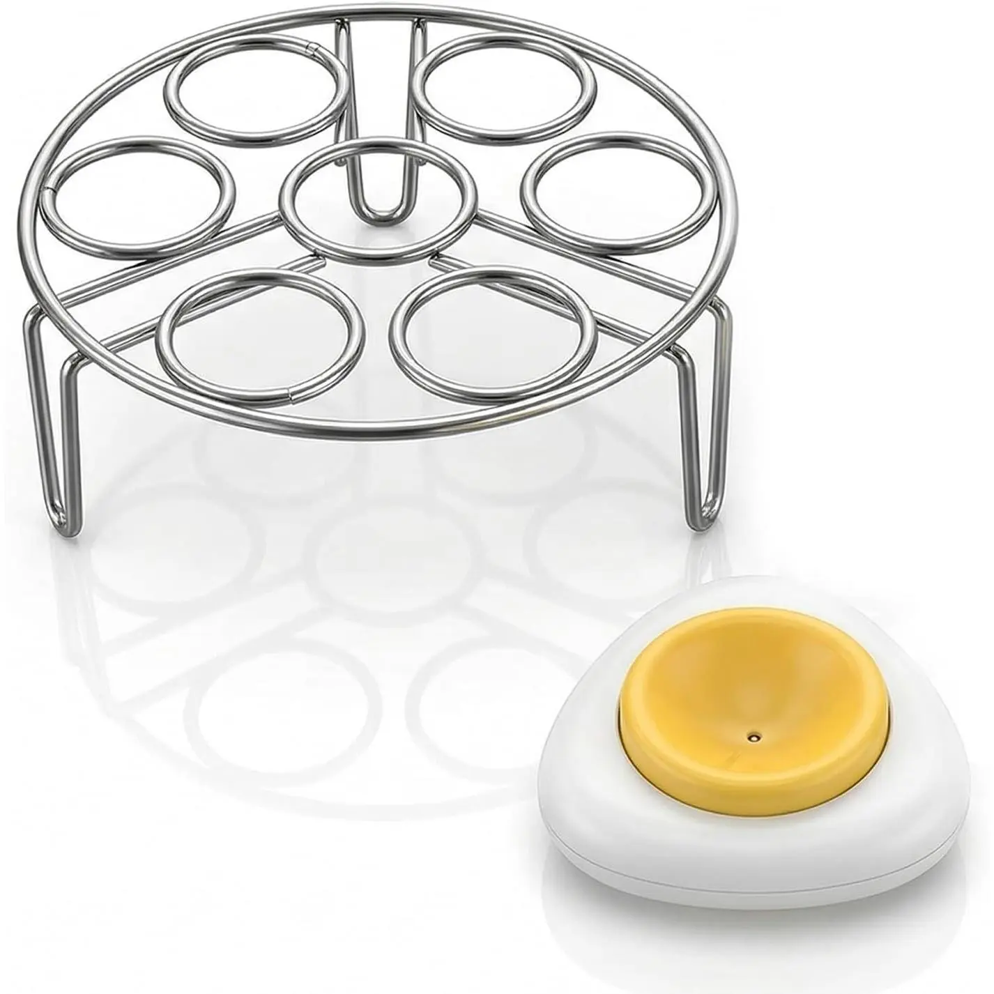 Egg Steamer Rack And Egg Piercer | For Instant Pot 3 Quart Accessories And Pressure Cooker Multipurpose Steamer Rack Trivet,Kitchen Gadget For Cooking