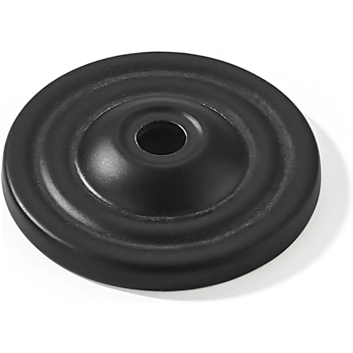 10 Pack 1.5 Inch Matte Black Backplate for Cabinet Knobs Cabinet Hardware Knob  Plate.