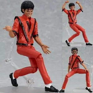 Action Figure Michael Jackson Figma 096 Smooth Criminal White Clothes Moonwalking Trembling Mv Mj Thriller Model Toys Decoration
