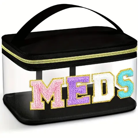 Makeup Bag, Transparent Vanity Bag, Large-Capacity Cosmetic Storage Bag with Handle, Waterproof Personal Care Storage Bag for Home and Travel, Portable Cosmetic Bag, Zipper, Makeup Storage Organizer, Makeup Pouch, Cosmetics Organizer, Cosmetic Travel Bags