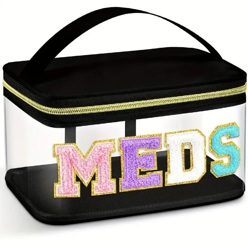 Makeup Bag, Transparent Vanity Bag, Large-Capacity Cosmetic Storage Bag with Handle, Waterproof Personal Care Storage Bag for Home and Travel, Portable Cosmetic Bag, Zipper, Makeup Storage Organizer, Makeup Pouch, Cosmetics Organizer, Cosmetic Travel Bags