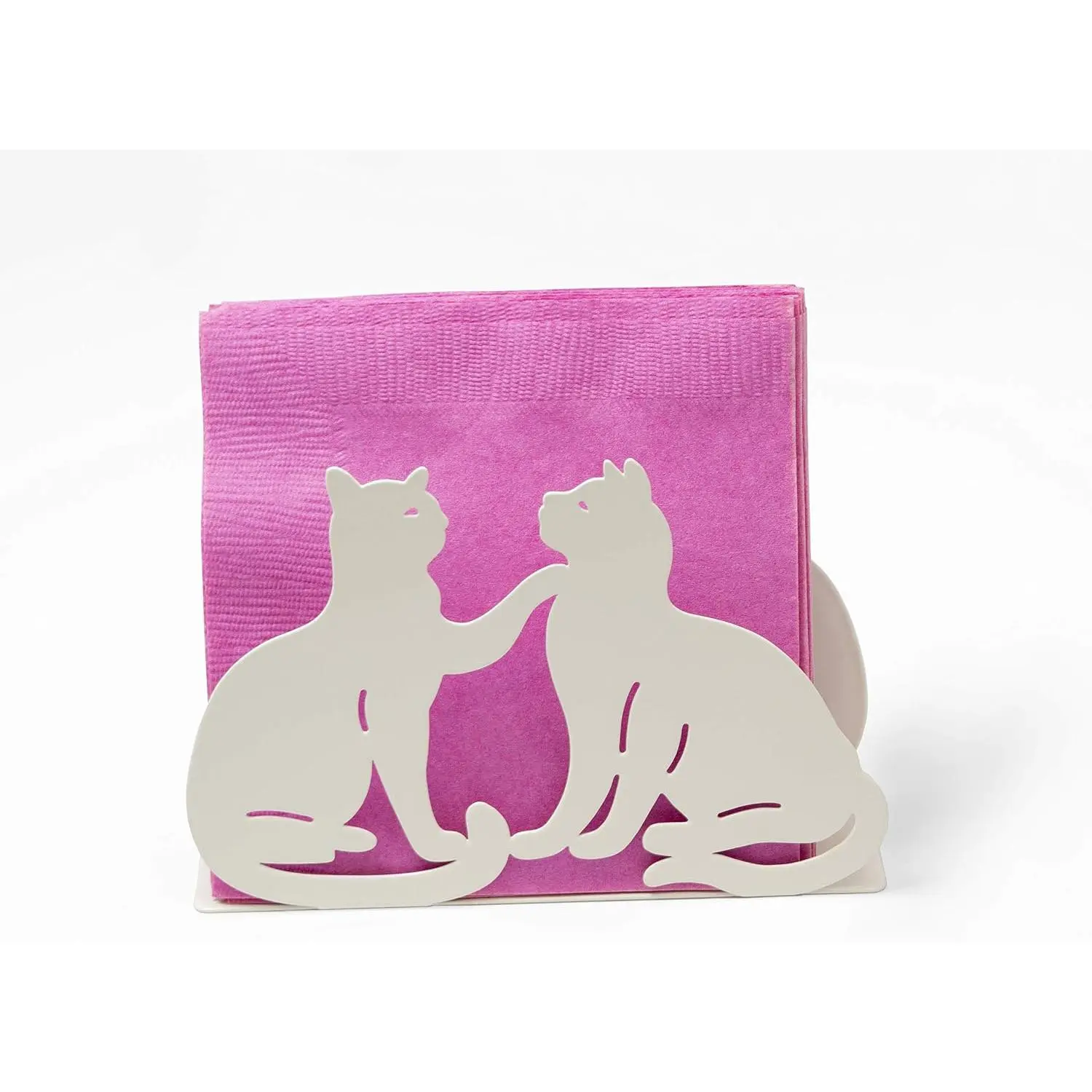 Tabletop Napkin/Tissue & Letter Holder For , Kitchen, Restaurants (, White)
