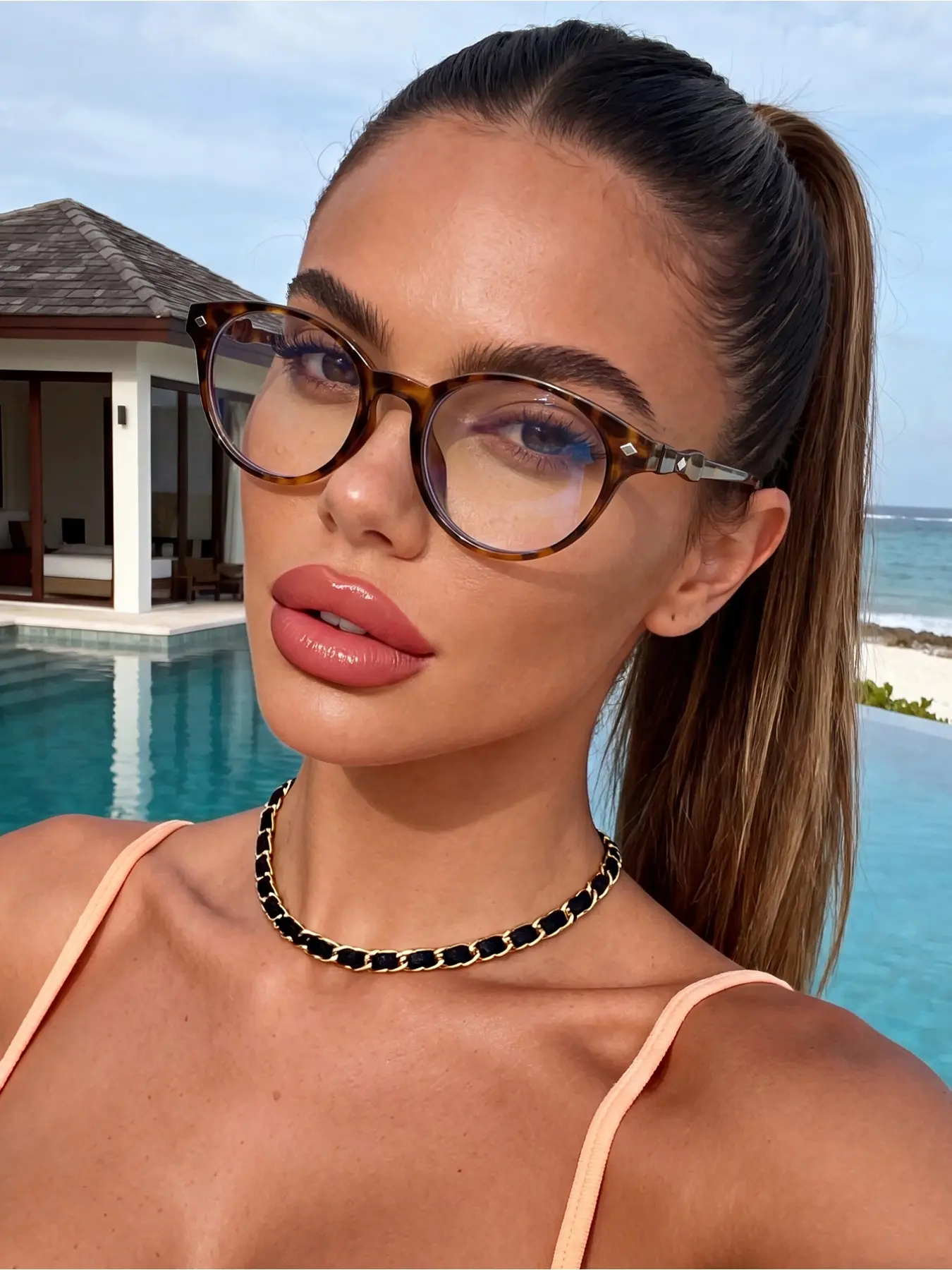 1 pair of men's and women's leopard print frames, simple stylish trendy plain glasses, clear lenses suitable for all face shapes, daily office reading, street