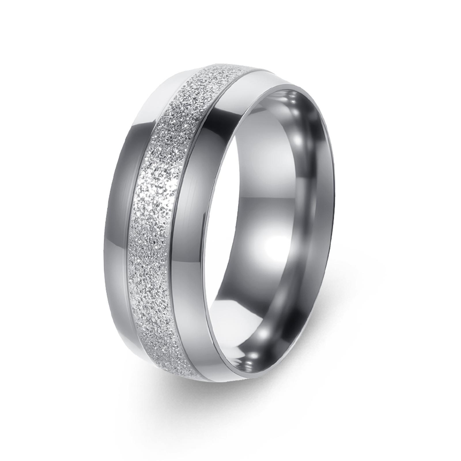 New 8mm glossy men's wedding ring couple's pair of rings Glossy Men's Wedding Ring Couples Pair Simple Classic Design Promise Ring for Him and Her New 8mm Glossy Men's Wedding Ring Couple's Pair Promise Rings for Lovers Engagement Band