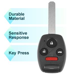 2pcs 313.8MHz N5F-S0084A Replacement Smart Proimity Keyless Entry Remote Key Fob for Honda Civic for Acura MD 2007-2013 4 Buttons Uncut Car Ignition Key 46 Chip