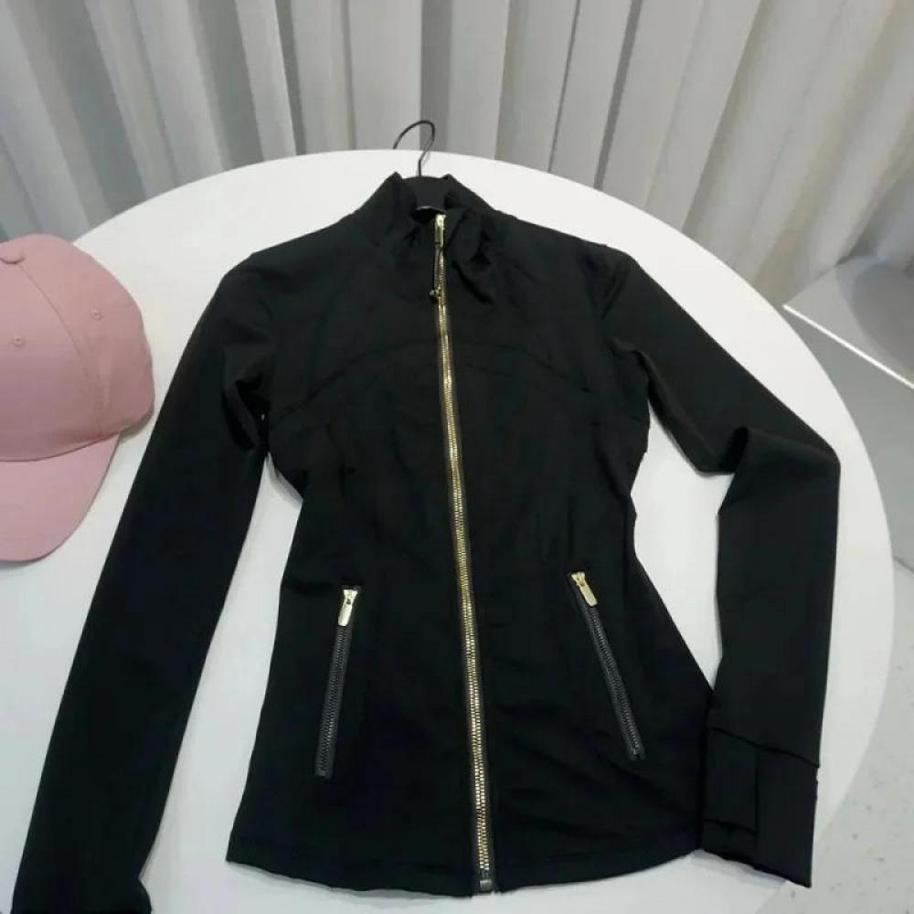 2026 Rose Gold Jacket Third Generation No Mesh Slim Fit Thin Sport Fitness Yoga Wear Stand Collar Outerwear For Women Versatile Daily