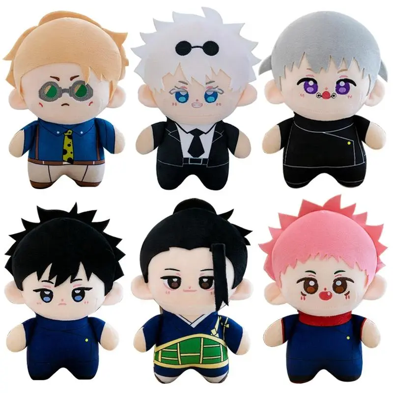 Jujutsu Kaisen Stuffed Animal Collectibles - 23cm Japanese Anime Soft Plush Collectors Edition, Gojo Satoru, Geto Suguru, Nanami Kento, Fushiguro Megumi, Itadori Yuji - Novelty Toy Gift for Fans
