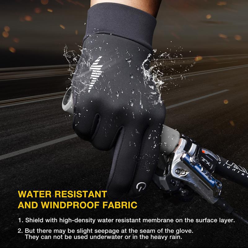 Winter Gloves Men Women Thermal Windproof Running Touch Screen Gloves Unisex Warm Anti-Slip Lined Cold Weather Glove Outdoor Valentine's Day gift Tiktok Shop