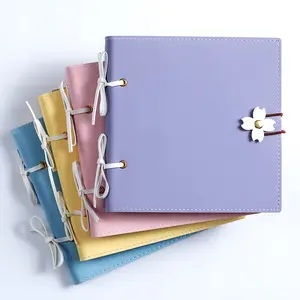 6x6-inch Scrapbook | 240 Pages, Thickened Blank Pages, Wedding Album, Exclusive Photo Album for Girlfriend, Boyfriend, Family | Creative Handcrafted Gifts with a Sense of Ceremony, Available in Pink, Yellow, Purple
