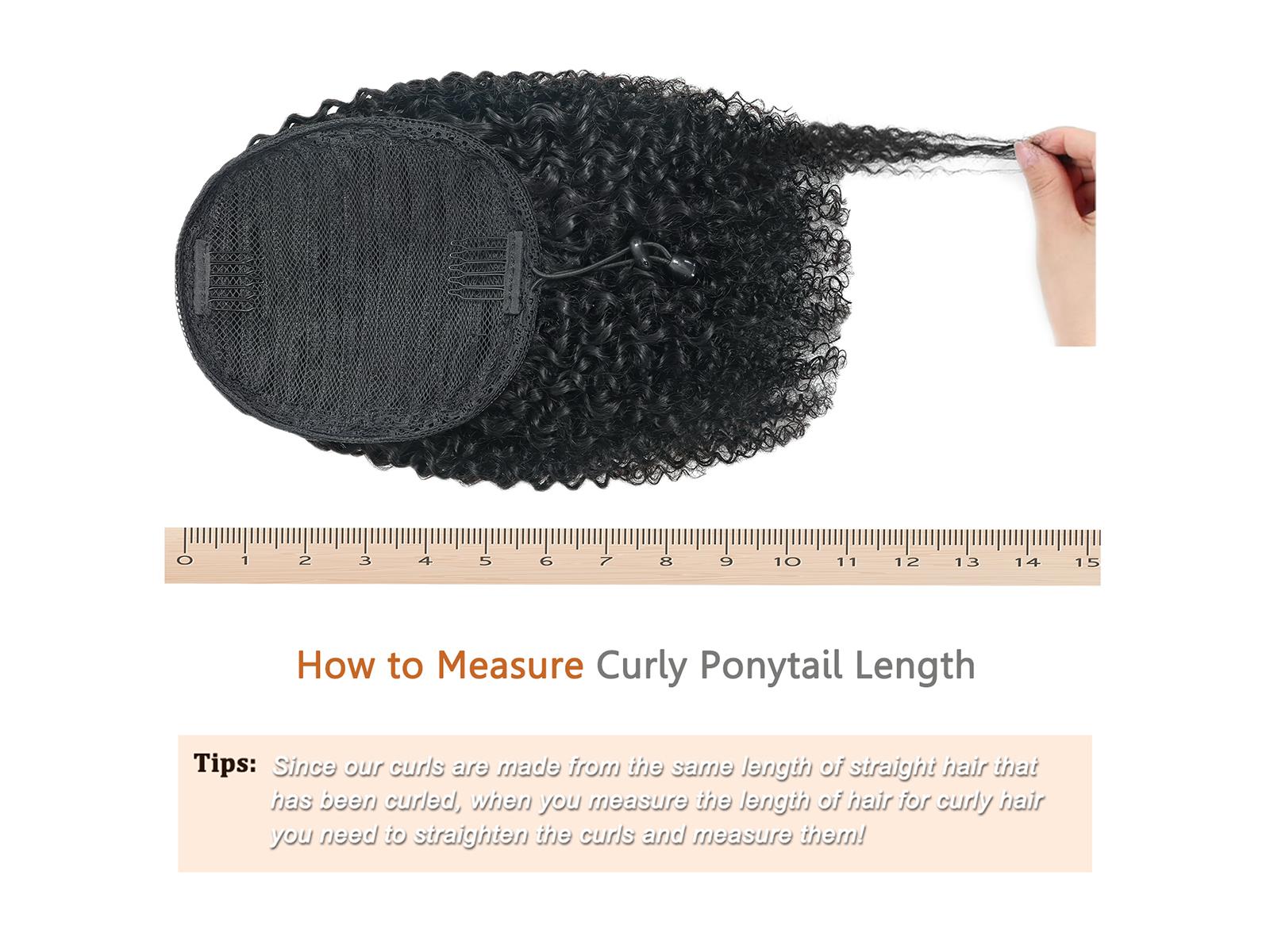 Afro Kinky Ponytail Human Hair For Black Women Clip Ins Human Hair Extensions Kinky Curly Drawstring Ponytail Natural Color Easy to Install Afro Puff Human Hair Ponytail 4c  hair  extensions