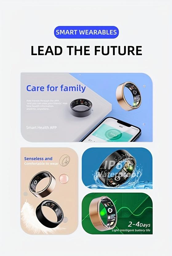2026 New Smart Rings for Men Women, Fitness Ring with Steps, Calories, Sleep Tracking, Heart Activity Tracking and Distance Monitoring, Health Ring for iPhone and Android - Gifts for Family and Friends ultrahuman