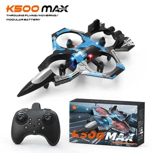 Remote Control Fighter Jet Toy Plane with Remote Controller, 360 Degree Flip Stunts, LED Lights, Outdoor Kids Flying Toy, Beginner Friendly