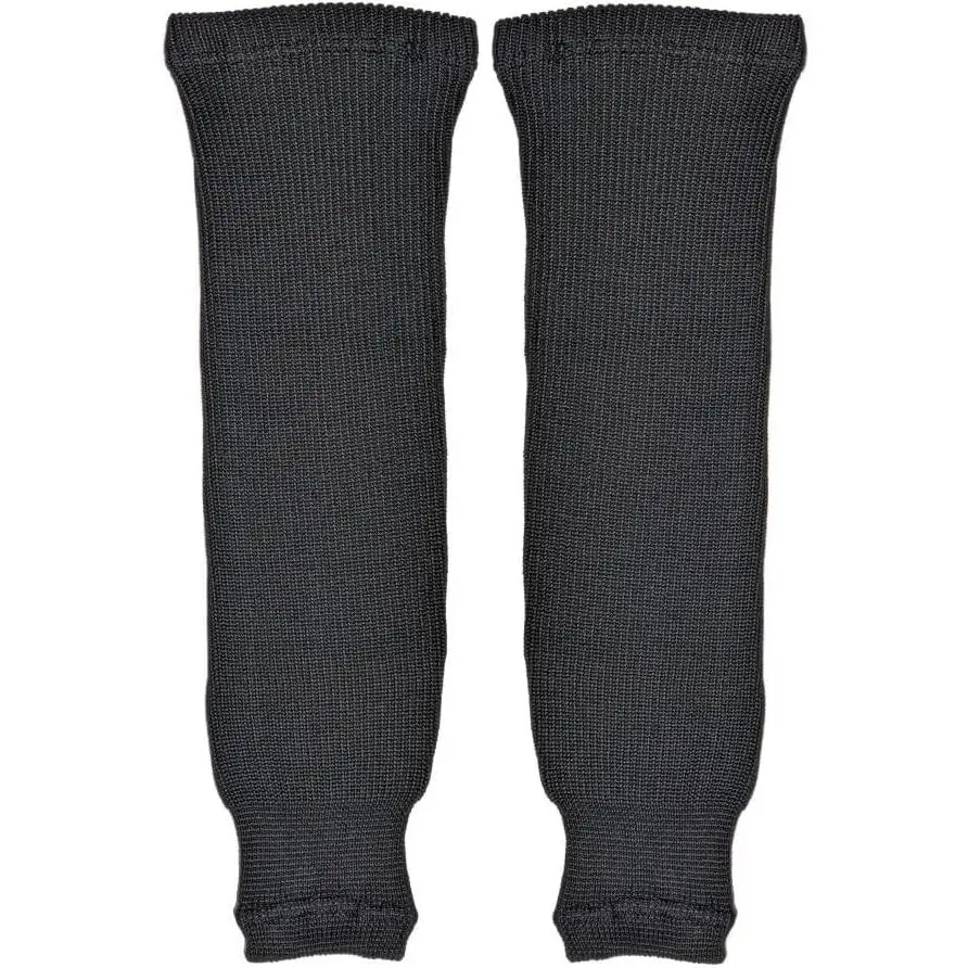 Pro Weight Solid Color Hockey Socks (Black, Adult)