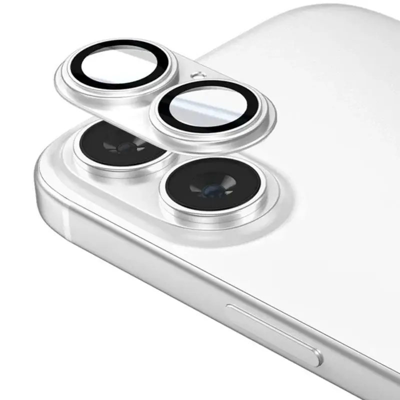 Metal Camera Glass For IPhone 16 Plus Metal Camera Alloy Ring Protector Back Cover For IPhone 16Plus 16+ Camera Lens Accessories