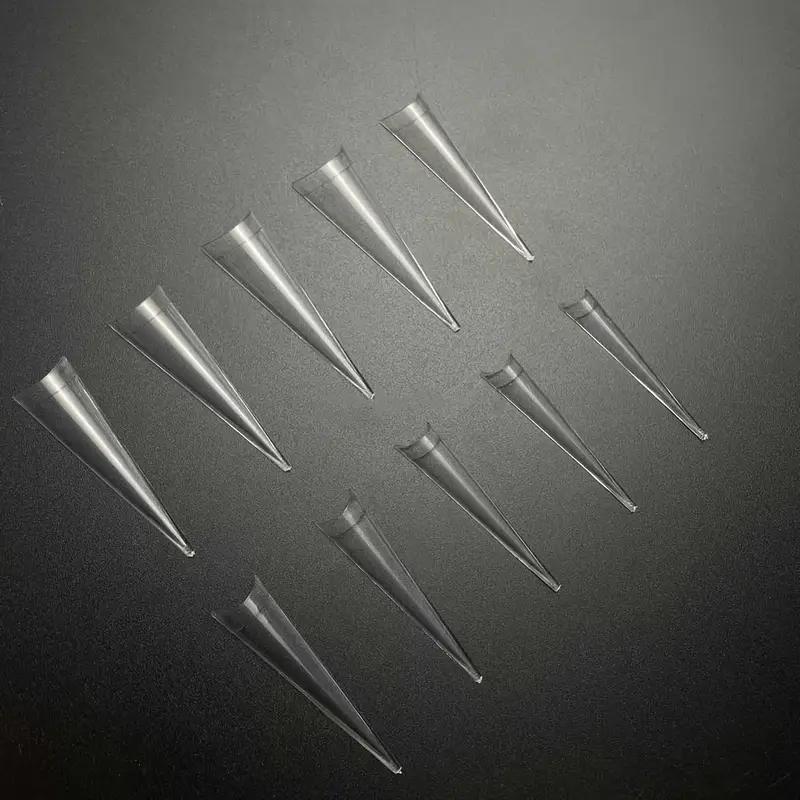 Long Pointed Fake Nail, 504pcs/set White & Transparent Full Cover Nail Tip Set, Acrylic DIY Salon Nail Art, Salon Quality Nails, Manicure & Pedicure Tools for Women & Girls