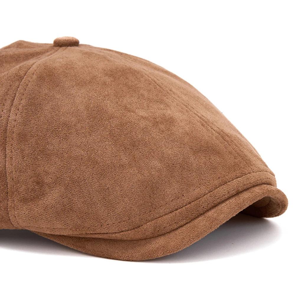 HT4971 Mens Berets Women Autumn Winter Hat Vintage Artist Painter Beret Hat Male Female Ivy Flat Cap Suede Octagonal Beret Caps