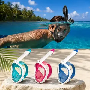 2026 New 2nd Gen Direct-Plug Fully Dry Snorkel Regulator Kit, Full-Face Snorkel Mask, Swim Goggles & Swimming Outfit Bundle for All Water Sports